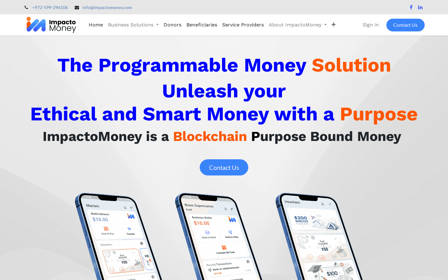 ImpactoMoney platform screenshot