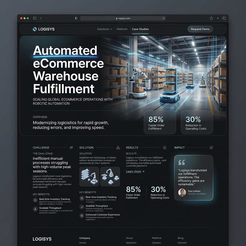 eCommerce warehouse automation case study