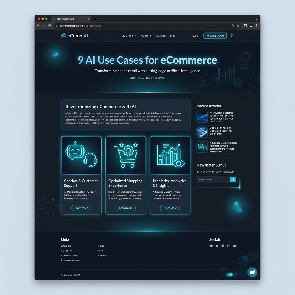 9 AI automation use cases for eCommerce